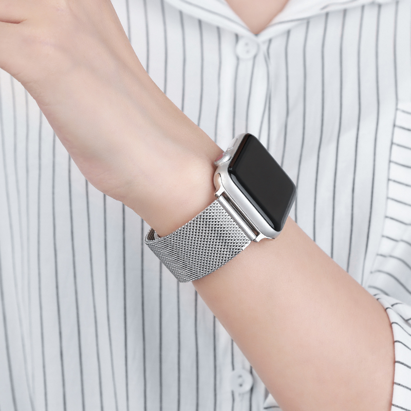 Mesh Coil Strip - Stainless Steel Mesh Strap For Apple