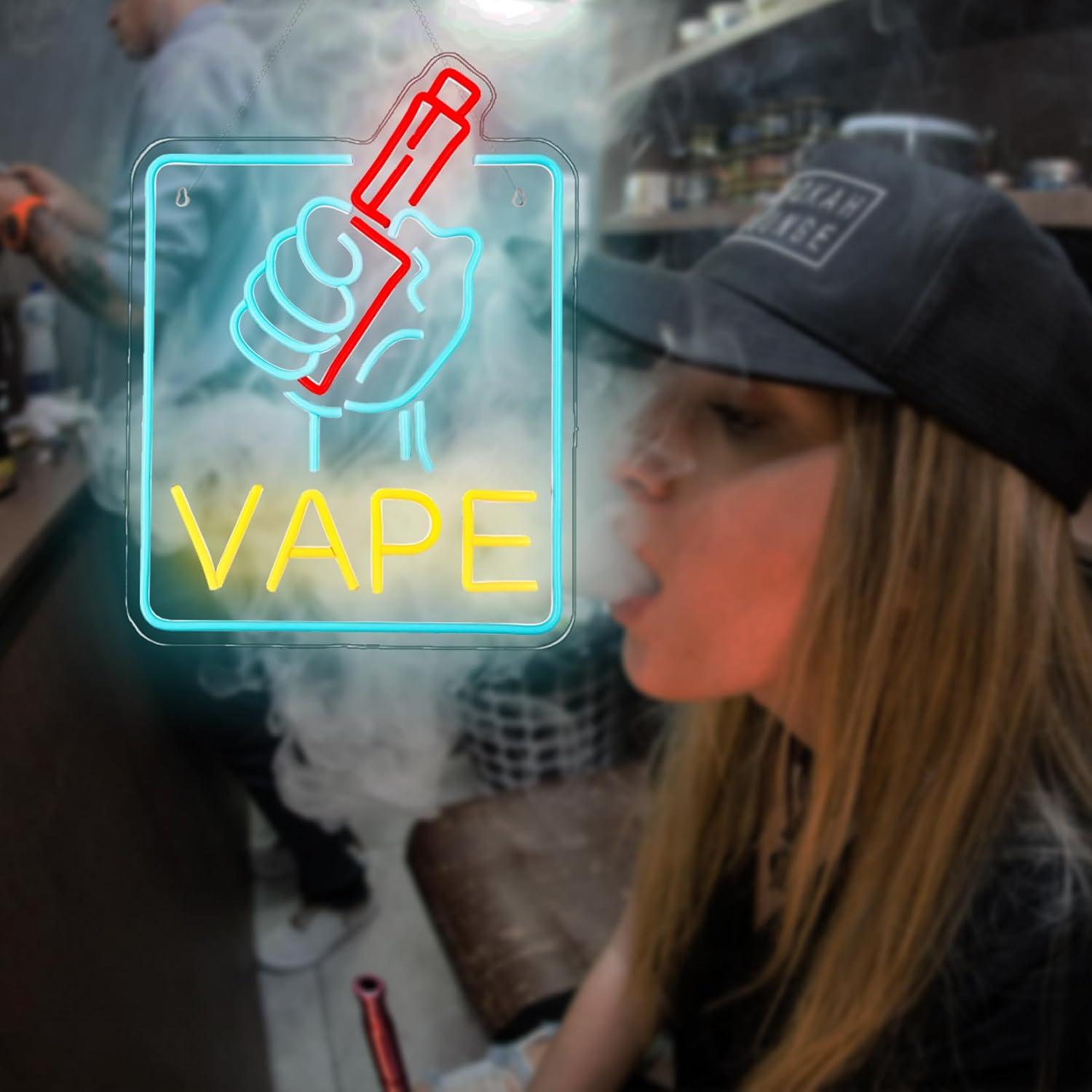 VAPE Neon Sign USB Dimmable LE - Vaping Store ulasan dan harga