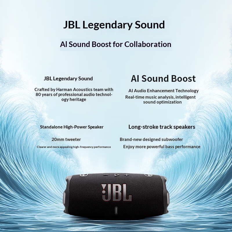 JBL CHARGE6 Water wading Scene - Anker Speaker Soundcore Boom 2 ulasan dan harga
